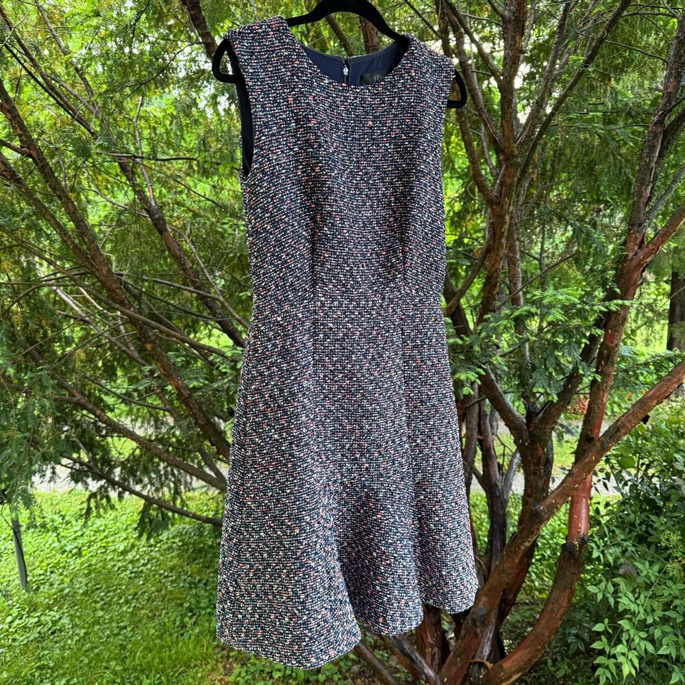 J. Crew A-line Dress in Confetti Tweed - Tall